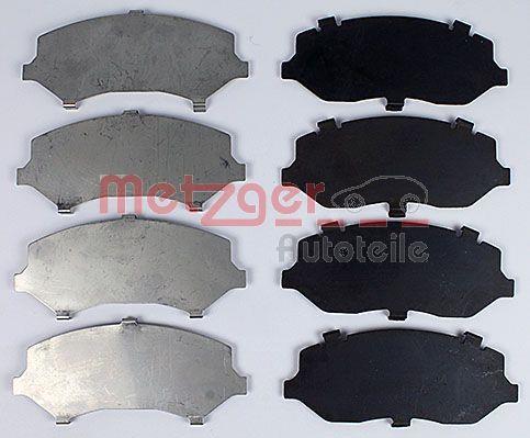 Jeu de 4 plaquettes de frein METZGER ref. 1170841